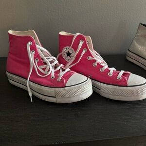 Converse Pink High-Top Sneakers Canvas Classic
